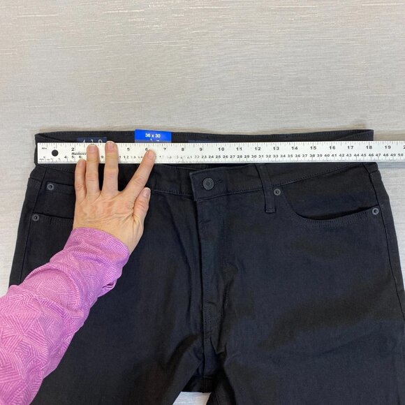 Lucky Brand 410 Jeans Mens 36 x 30 Black Denim Pants Straight Leg - Picture 7 of 13